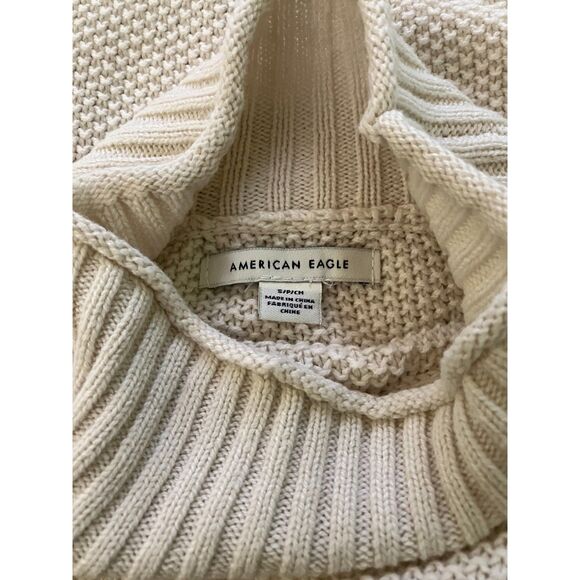 American Eagle turtle neck long sleeve loose knit pullover sweater - Picture 3 of 8